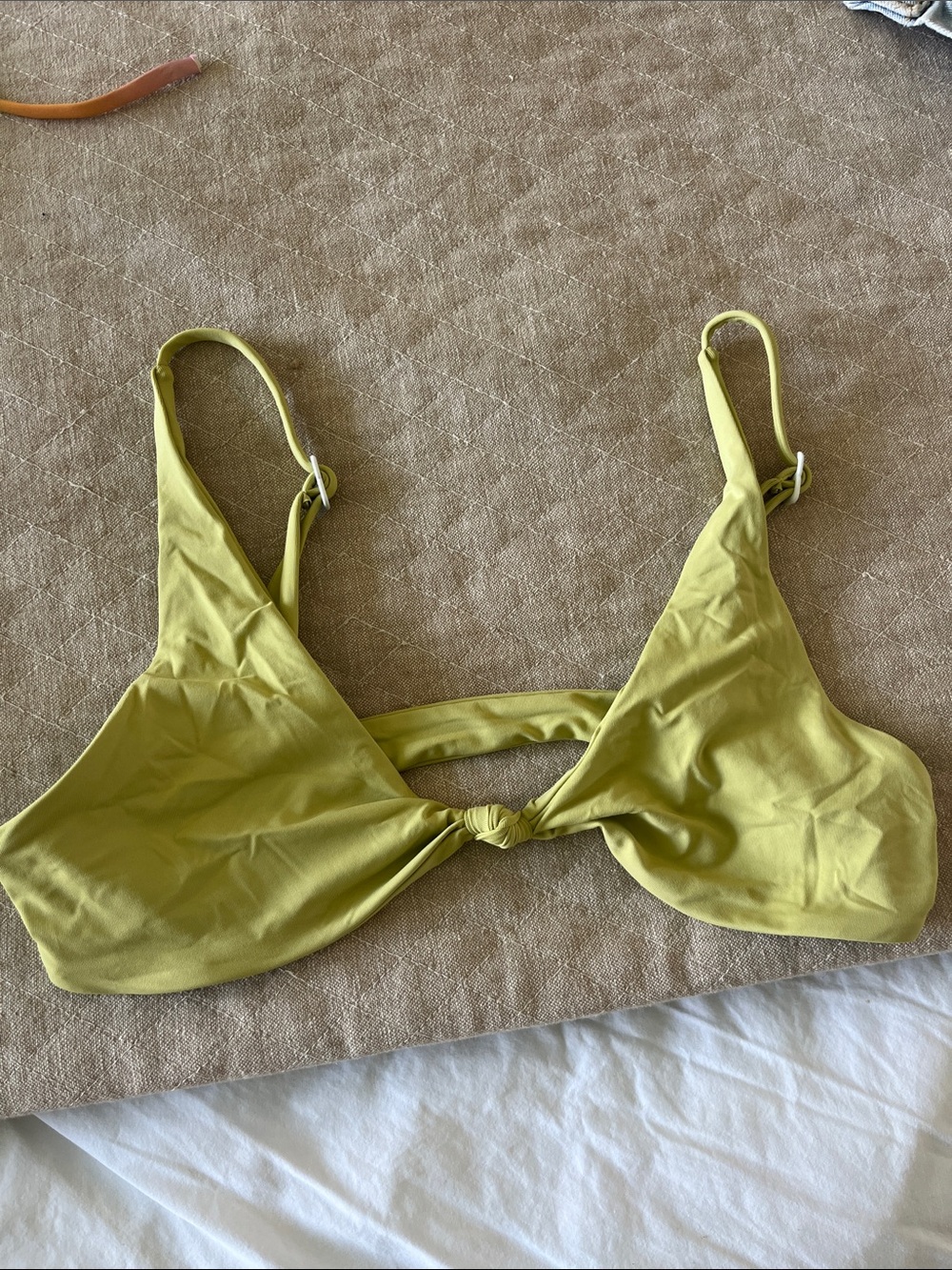 Toast Swim Knot Bikini Top - Leek Green